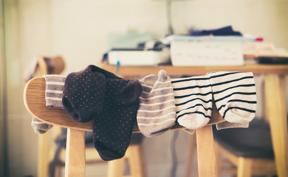 Indossare calzini buoni