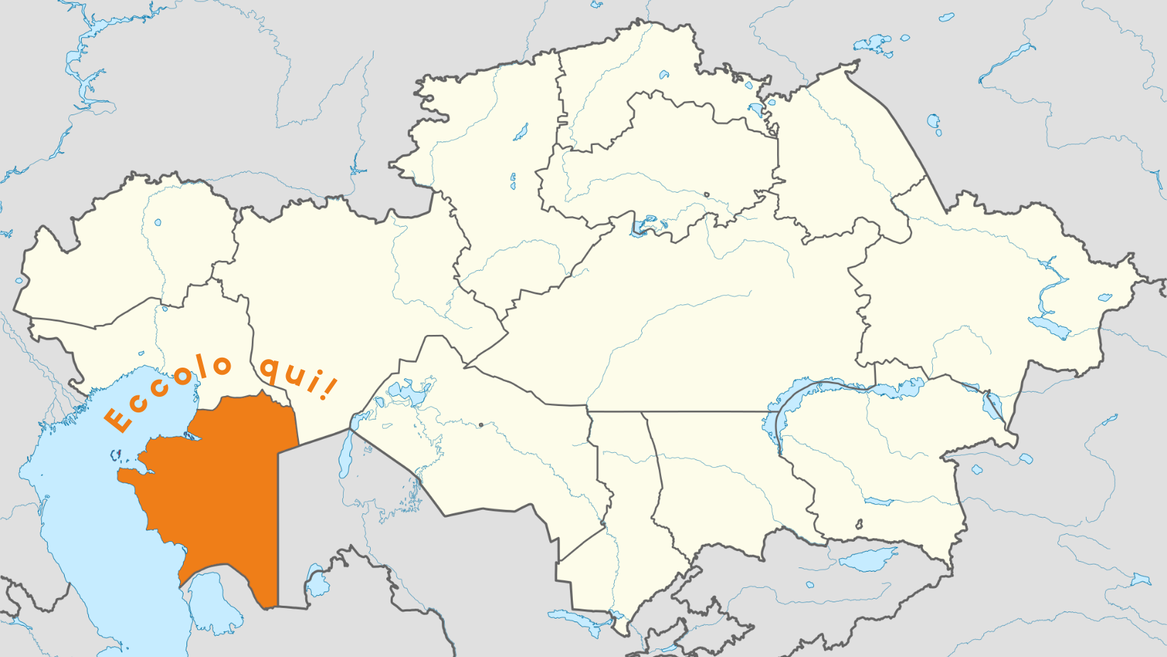 Mappa Mangystau | Viaggigiovani.it