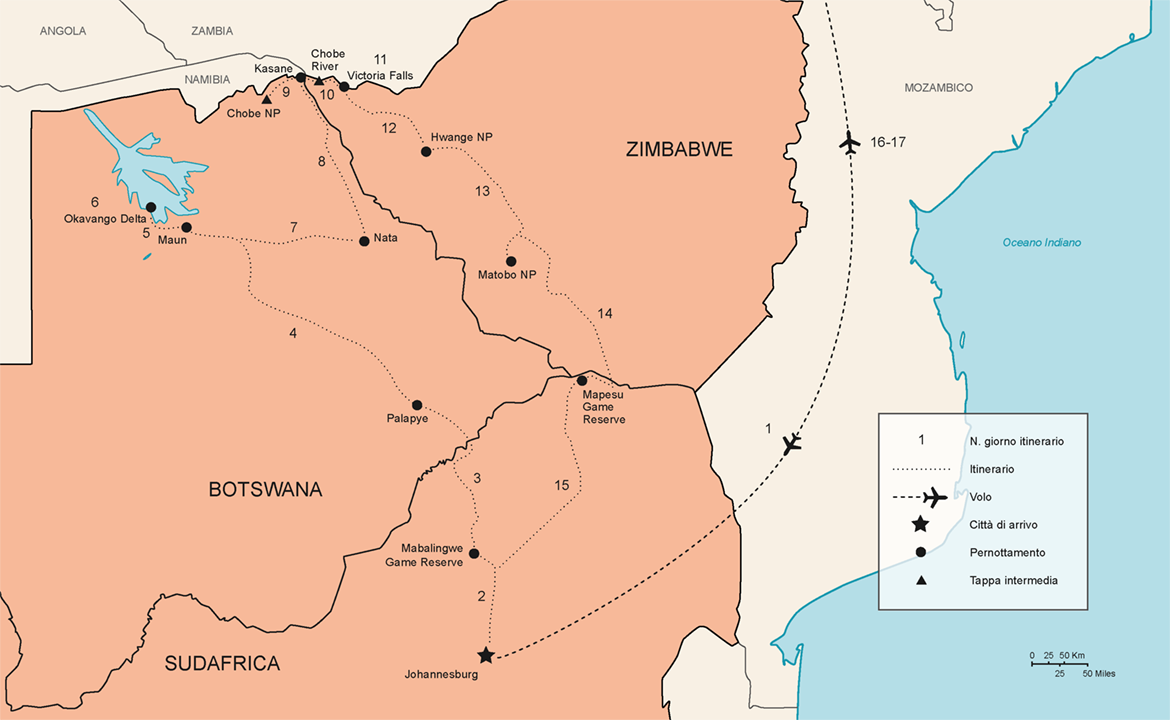 Itinerario Tour African Wonders | #TourAfrica #viaggigiovani