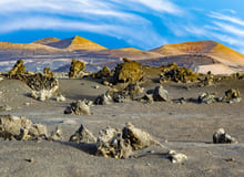 Il panorama lunare di del Parco Nazionale di Timanfaya