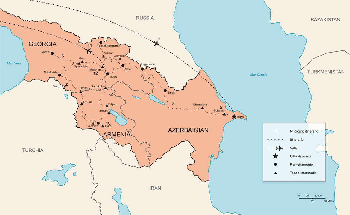 Itinerario Tour Caucaso Original | #Azerbaigian #Georgia #Armenia #viaggigiovani