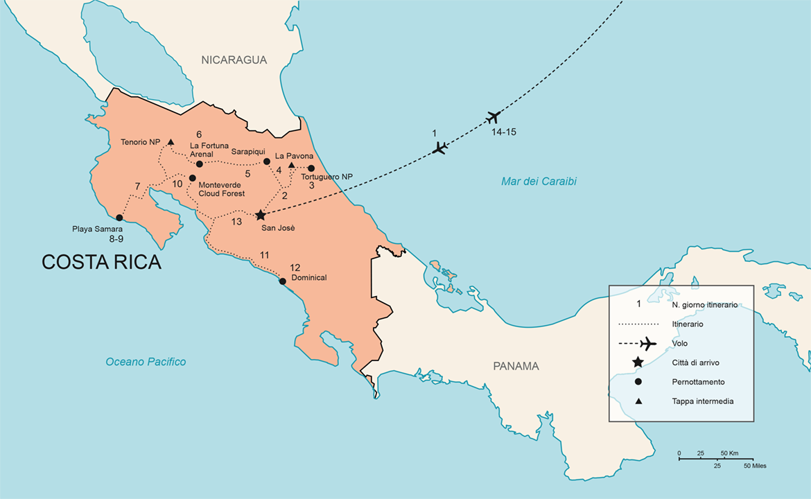 Itinerario Tour Costa Rica Original | #CostaRica #viaggigiovani