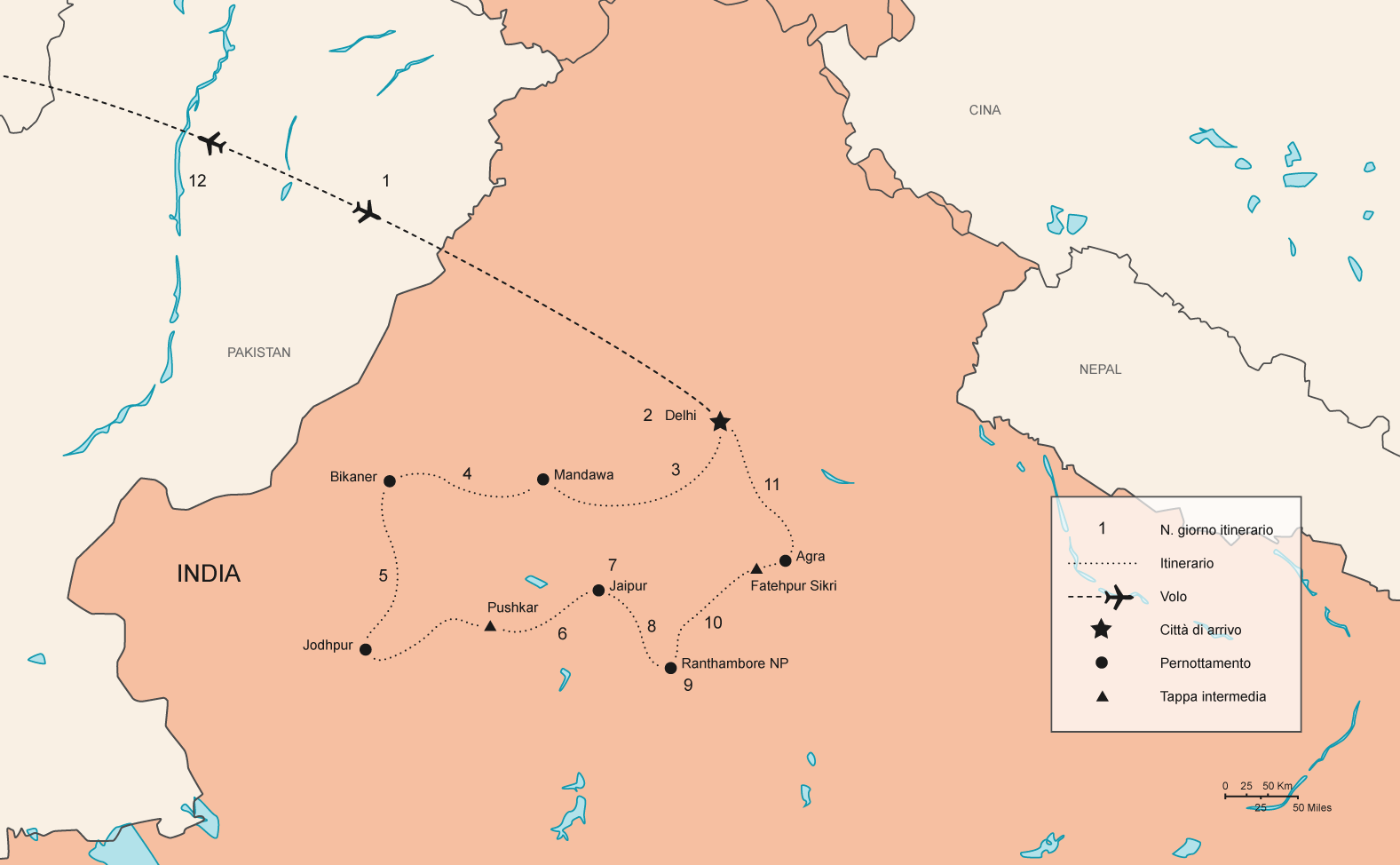 Itinerario Tour India Rajasthan Tiger | #TourIndia #viaggigiovani