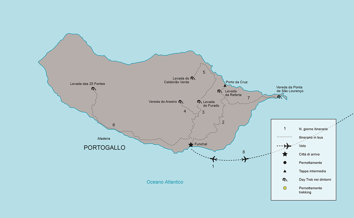 Itinerario Tour Madeira Trekking | #Madeira #Portogallo #viaggigiovani