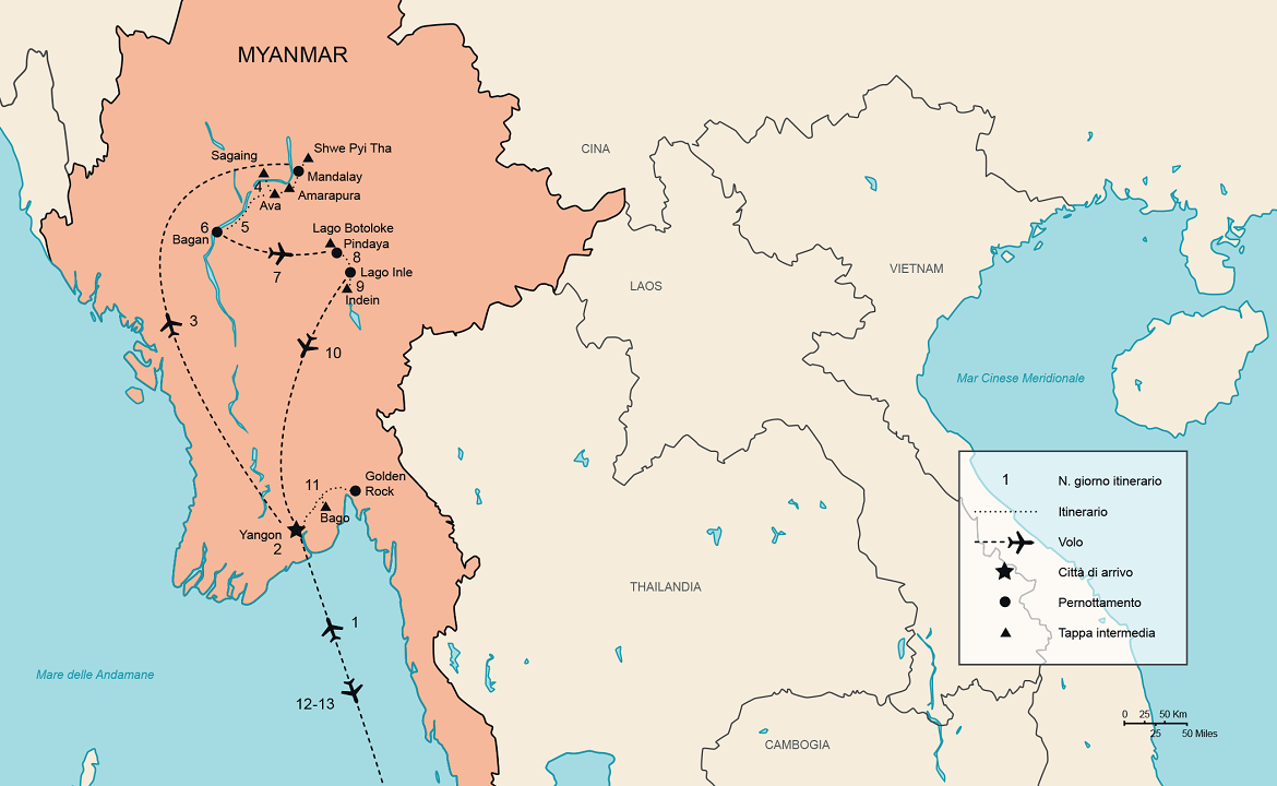 Itinerario Tour Myanmar Essential | #ViaggioMyanmar #viaggigiovani