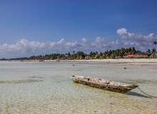 Barca nel mare di Jambiani