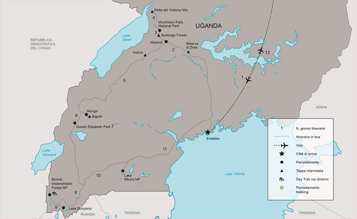 Itinerario Tour Uganda, alla ricerca dei gorilla | #Uganda #viaggigiovani