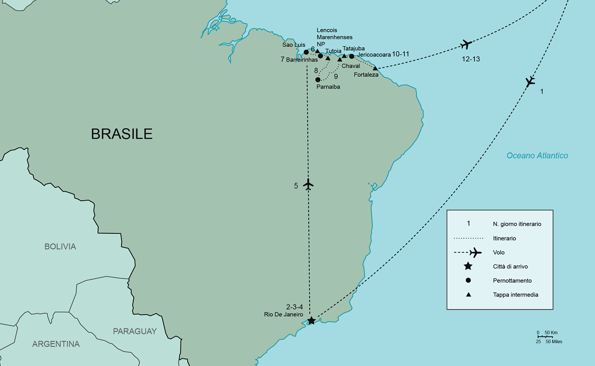 Itinerario Brasile Wild | #Brasile #viaggigiovani